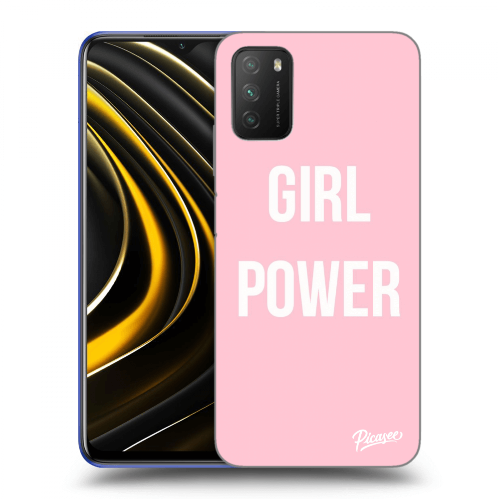 Picasee Xiaomi Poco M3 Hülle - Schwarzes Silikon - Girl power