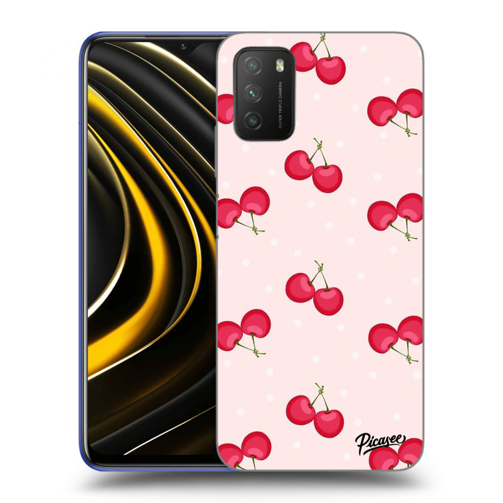 Picasee Xiaomi Poco M3 Hülle - Transparentes Silikon - Cherries