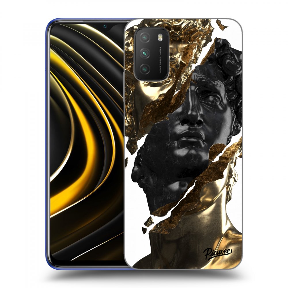 Picasee ULTIMATE CASE für Xiaomi Poco M3 - Gold - Black