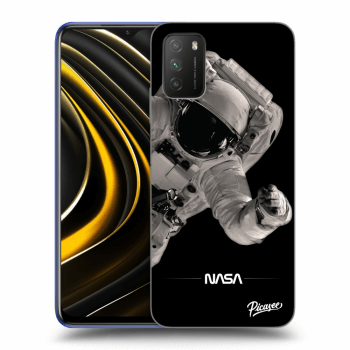 Picasee Xiaomi Poco M3 Hülle - Schwarzes Silikon - Astronaut Big