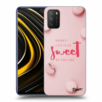 Picasee Xiaomi Poco M3 Hülle - Transparentes Silikon - Life is as sweet as you are