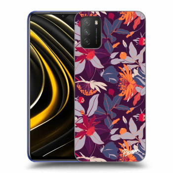Hülle für Xiaomi Poco M3 - Purple Leaf