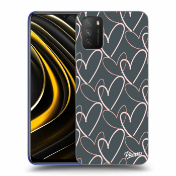 Picasee Xiaomi Poco M3 Hülle - Schwarzes Silikon - Lots of love