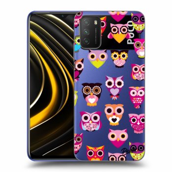 Picasee Xiaomi Poco M3 Hülle - Transparentes Silikon - Owls