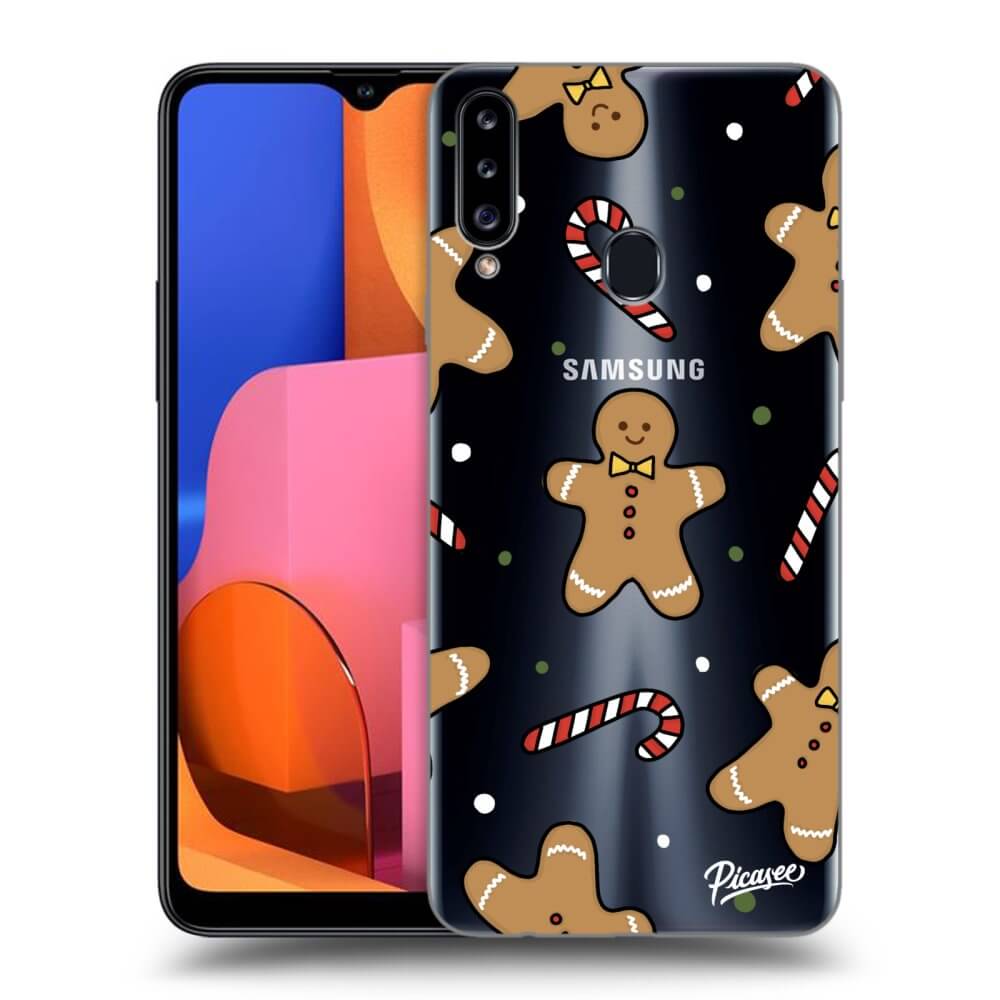 Picasee Samsung Galaxy A20s Hülle - Transparentes Silikon - Gingerbread