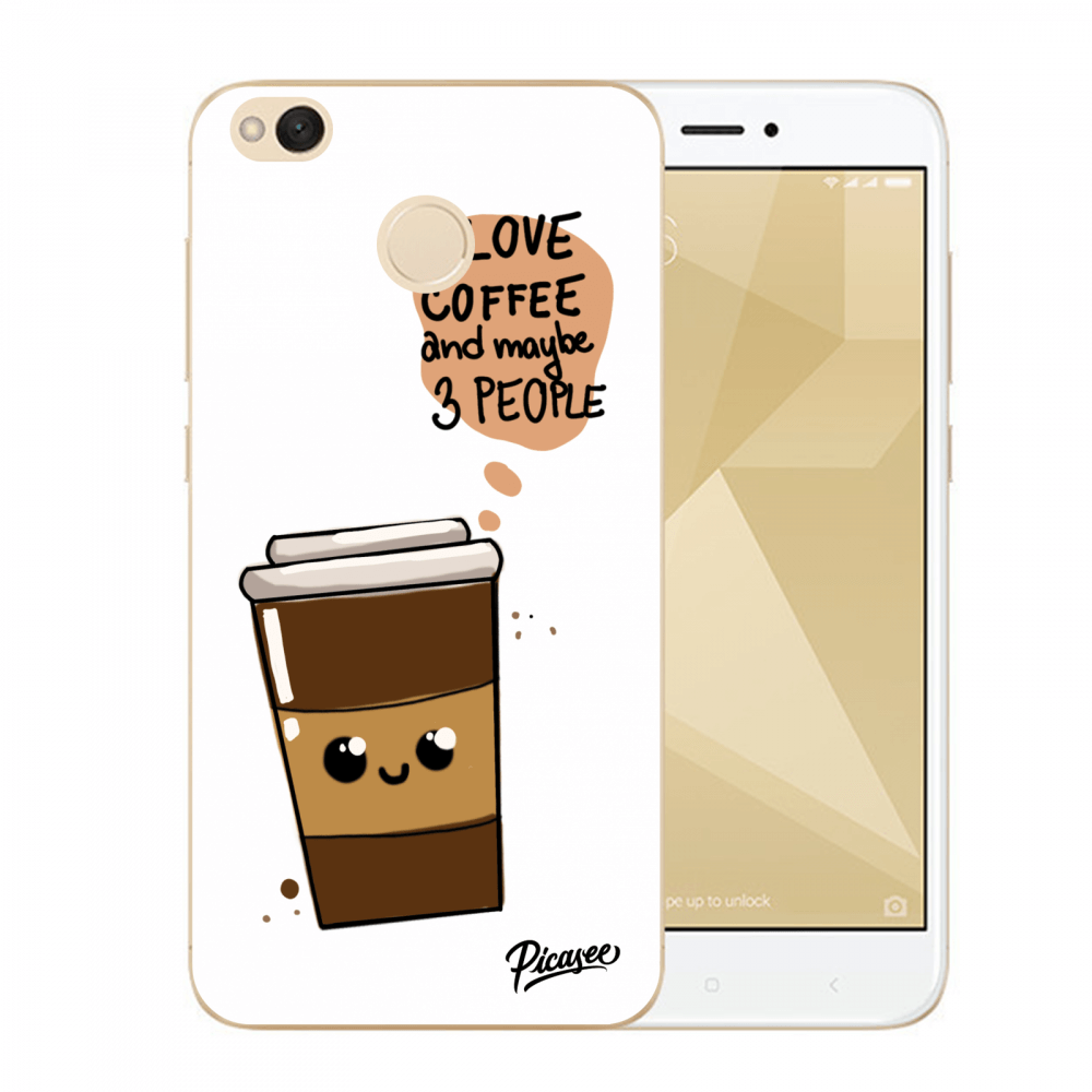 Picasee Xiaomi Redmi 4X Global Hülle - Transparentes Silikon - Cute coffee