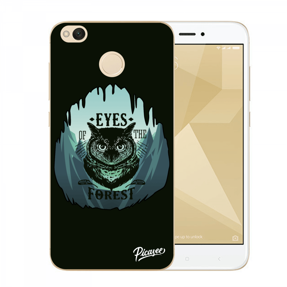 Picasee Xiaomi Redmi 4X Global Hülle - Transparenter Kunststoff - Forest owl