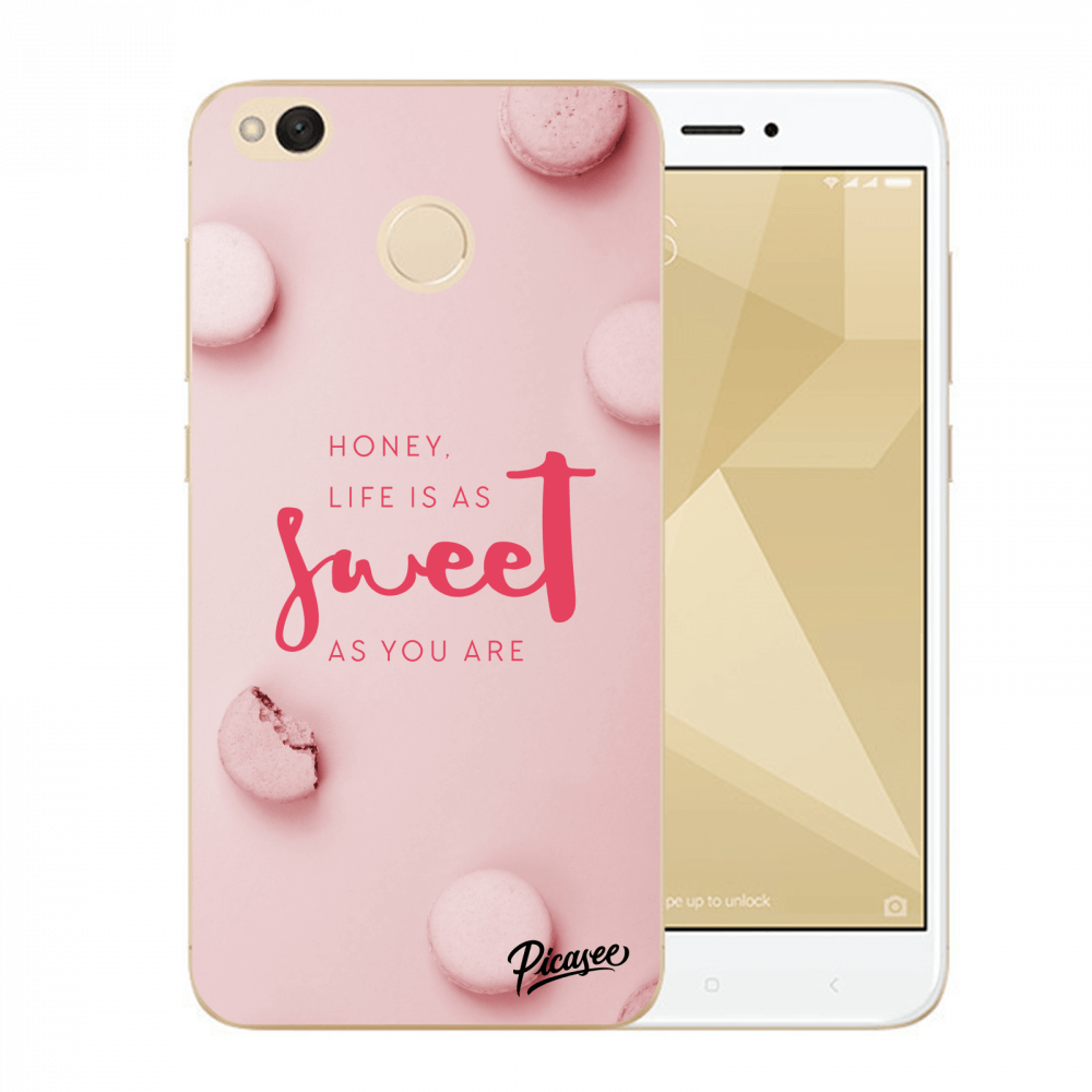 Picasee Xiaomi Redmi 4X Global Hülle - Transparenter Kunststoff - Life is as sweet as you are