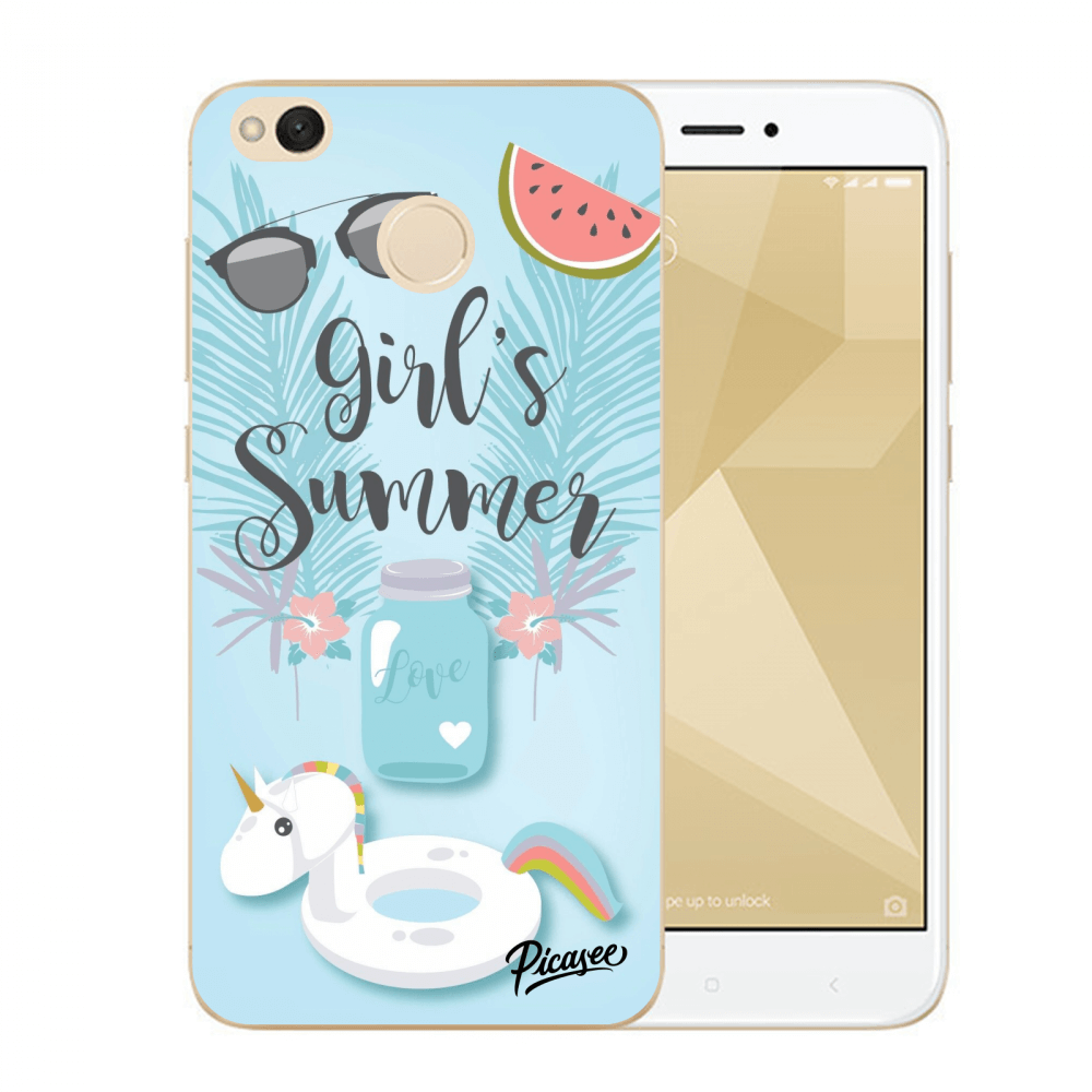 Picasee Xiaomi Redmi 4X Global Hülle - Transparentes Silikon - Girls Summer