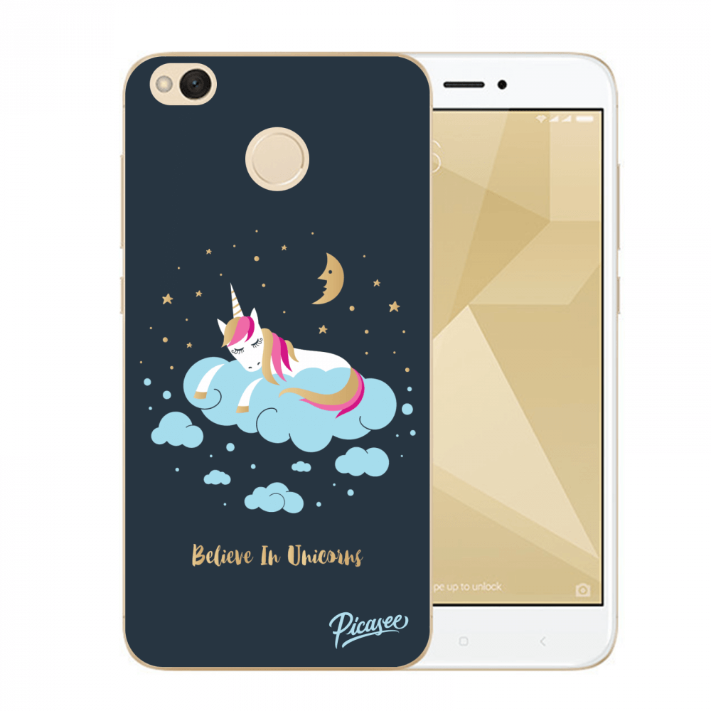 Picasee Xiaomi Redmi 4X Global Hülle - Transparenter Kunststoff - Believe In Unicorns