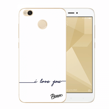Picasee Xiaomi Redmi 4X Global Hülle - Transparenter Kunststoff - I love you