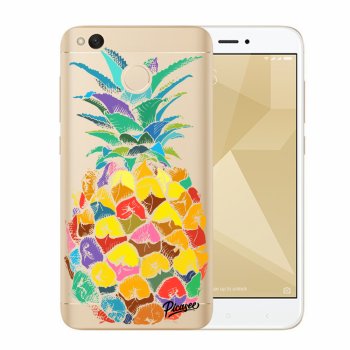 Picasee Xiaomi Redmi 4X Global Hülle - Transparenter Kunststoff - Pineapple