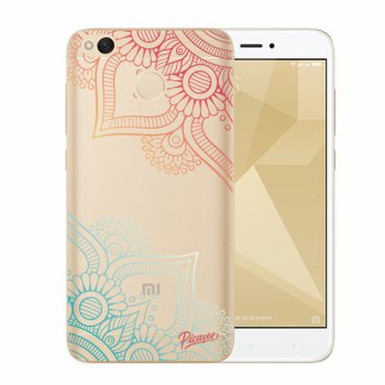 Picasee Xiaomi Redmi 4X Global Hülle - Transparenter Kunststoff - Flowers pattern
