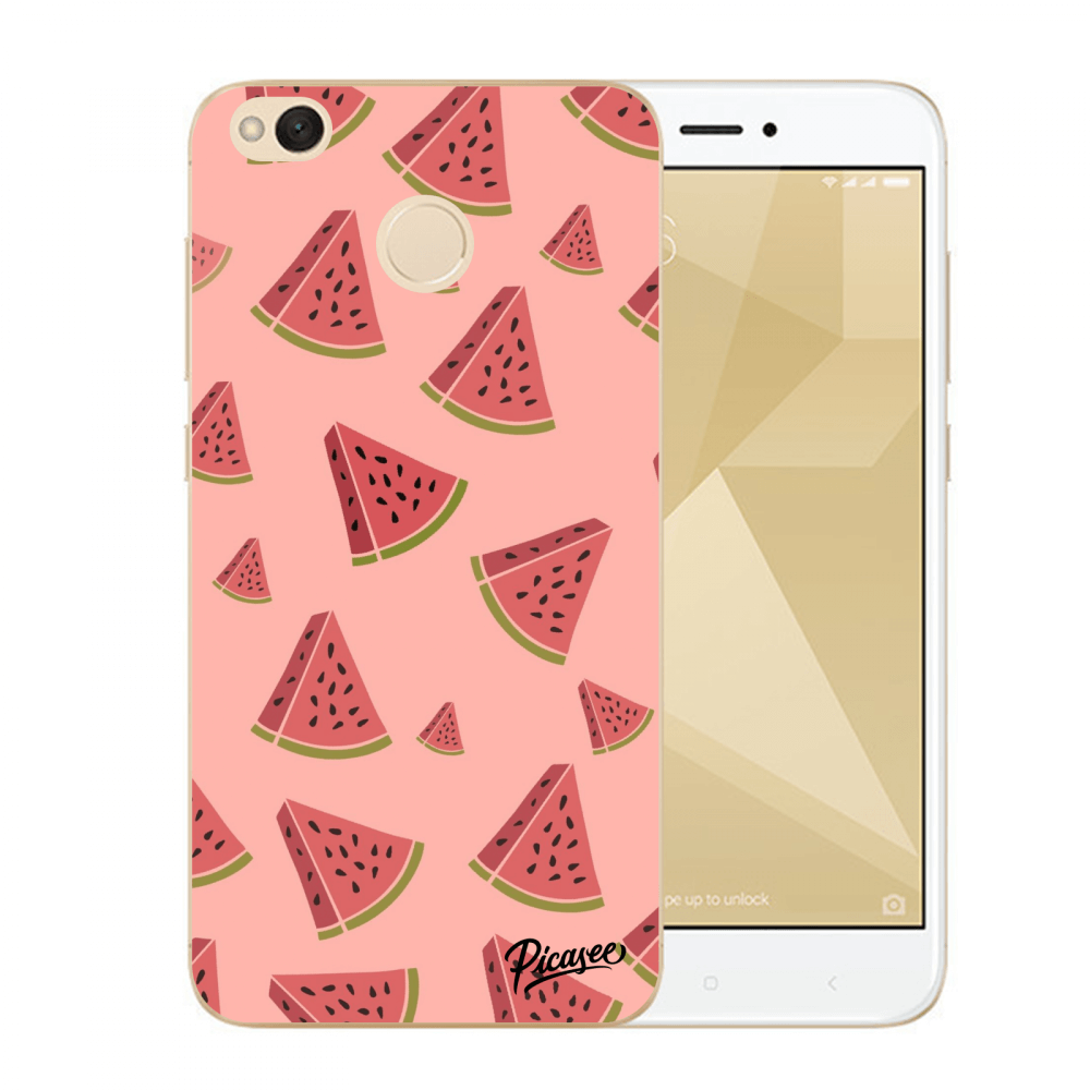 Picasee Xiaomi Redmi 4X Global Hülle - Transparenter Kunststoff - Watermelon