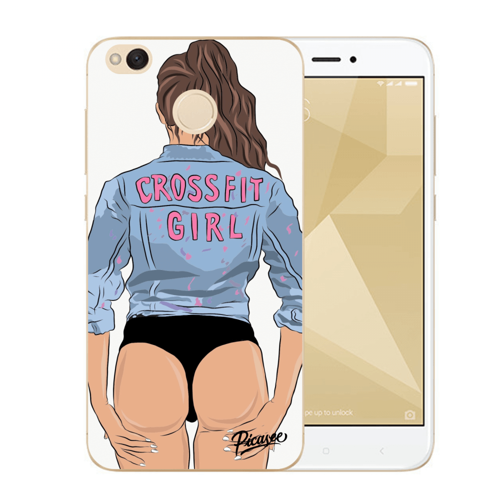 Picasee Xiaomi Redmi 4X Global Hülle - Transparenter Kunststoff - Crossfit girl - nickynellow