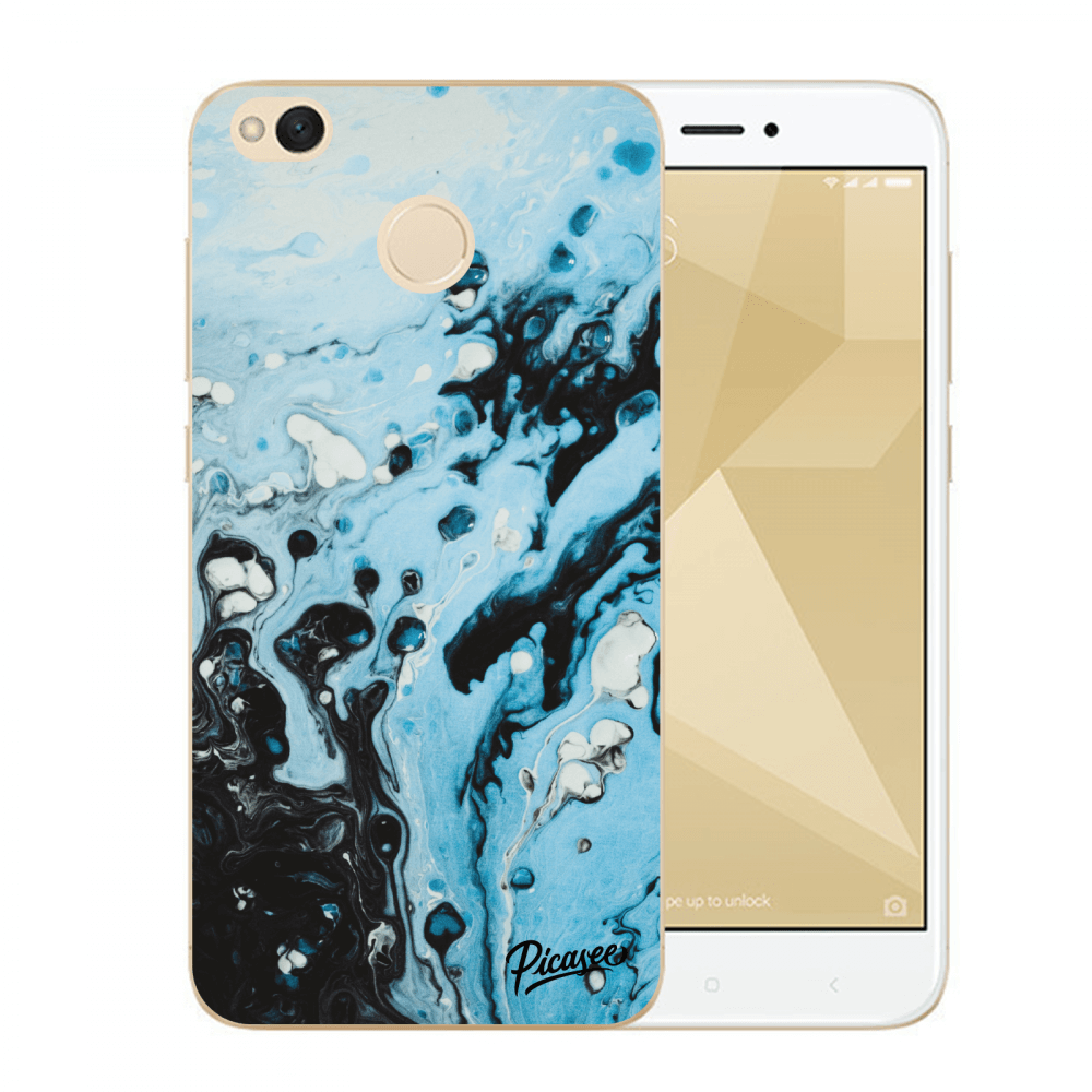 Picasee Xiaomi Redmi 4X Global Hülle - Transparentes Silikon - Organic blue