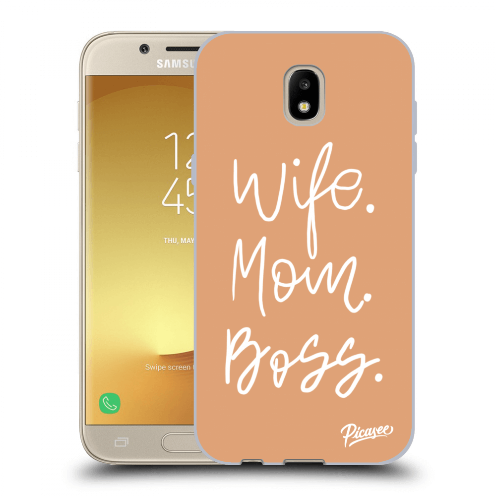 Picasee Samsung Galaxy J5 2017 J530F Hülle - Transparentes Silikon - Boss Mama