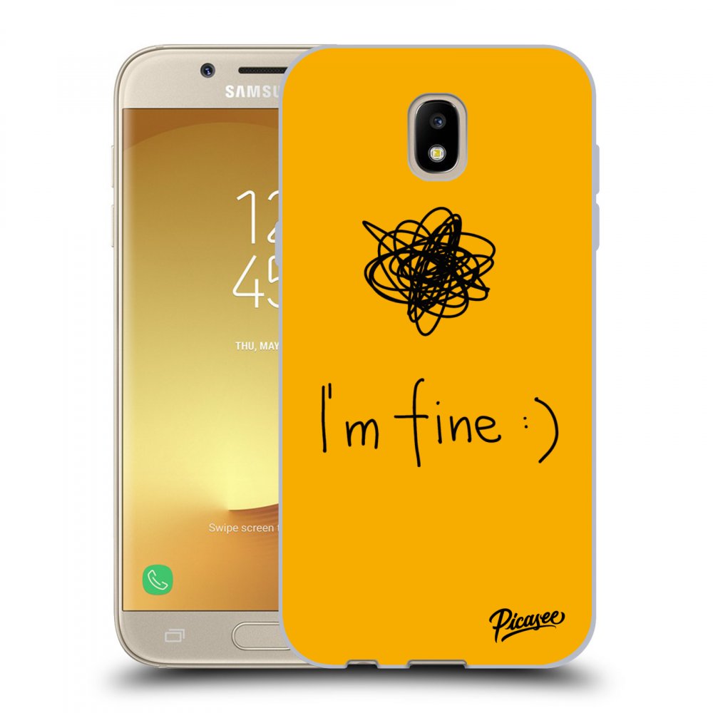 Picasee Samsung Galaxy J5 2017 J530F Hülle - Schwarzes Silikon - I am fine