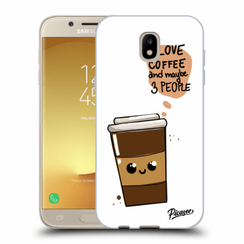 Picasee Samsung Galaxy J5 2017 J530F Hülle - Schwarzes Silikon - Cute coffee