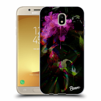 Picasee Samsung Galaxy J5 2017 J530F Hülle - Schwarzes Silikon - Peony Color