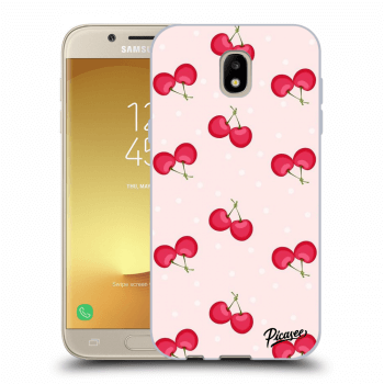 Picasee Samsung Galaxy J5 2017 J530F Hülle - Schwarzes Silikon - Cherries