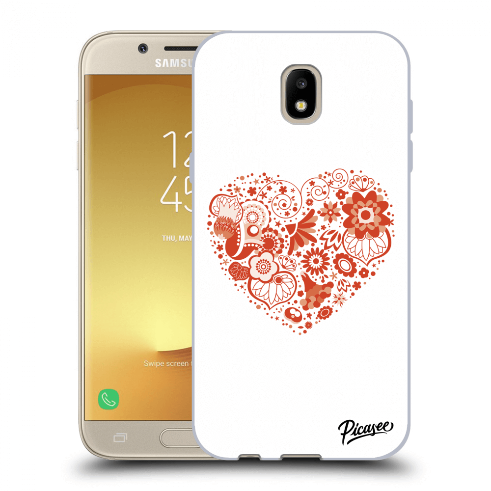 Picasee Samsung Galaxy J5 2017 J530F Hülle - Transparentes Silikon - Big heart