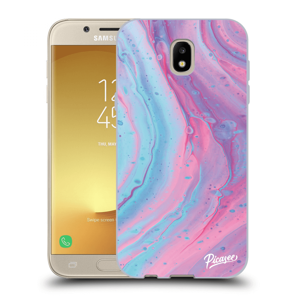 Picasee Samsung Galaxy J5 17 J530f Hulle Transparentes Silikon Pink Liquid Picasee