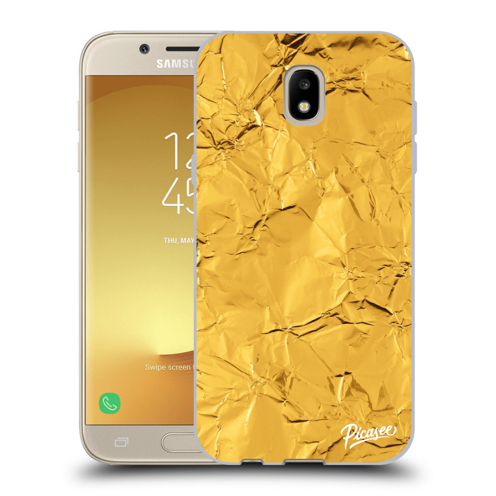 Picasee Samsung Galaxy J5 17 J530f Hulle Transparentes Silikon Gold Picasee