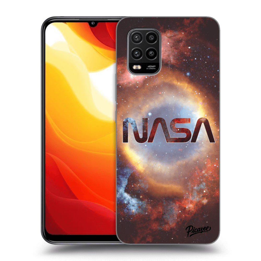 Picasee Xiaomi Mi 10 Lite Hülle - Schwarzes Silikon - Nebula