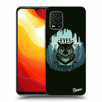 Picasee Xiaomi Mi 10 Lite Hülle - Schwarzes Silikon - Forest owl
