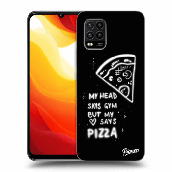 Picasee Xiaomi Mi 10 Lite Hülle - Schwarzes Silikon - Pizza