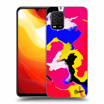 Picasee Xiaomi Mi 10 Lite Hülle - Schwarzes Silikon - Watercolor