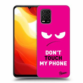 Picasee Xiaomi Mi 10 Lite Hülle - Schwarzes Silikon - Angry Eyes - Pink