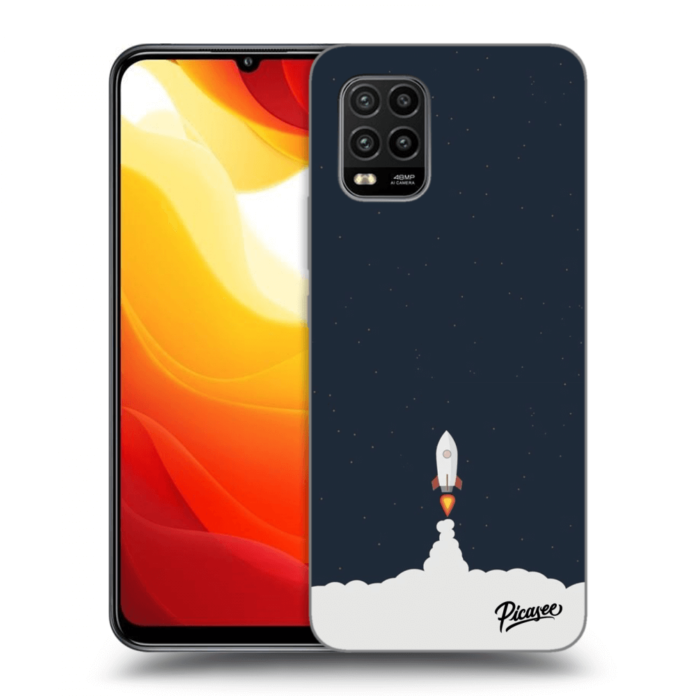 Picasee Xiaomi Mi 10 Lite Hülle - Schwarzes Silikon - Astronaut 2
