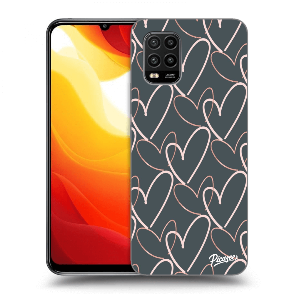 Picasee Xiaomi Mi 10 Lite Hülle - Schwarzes Silikon - Lots of love