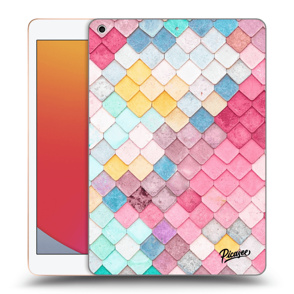 Picasee Schwarze Silikonhülle für Apple iPad 10.2" 2020 (8. gen) - Colorful roof