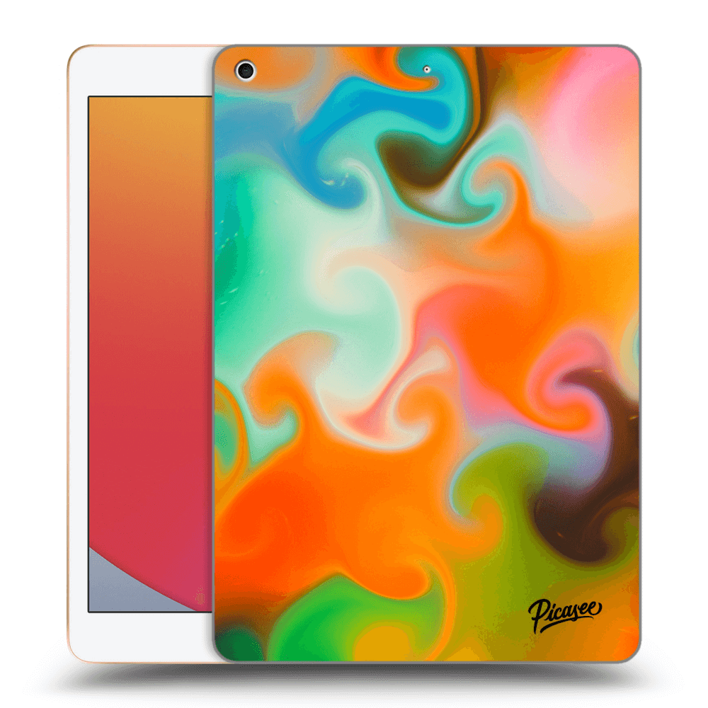Picasee transparente Silikonhülle für Apple iPad 10.2" 2020 (8. gen) - Juice