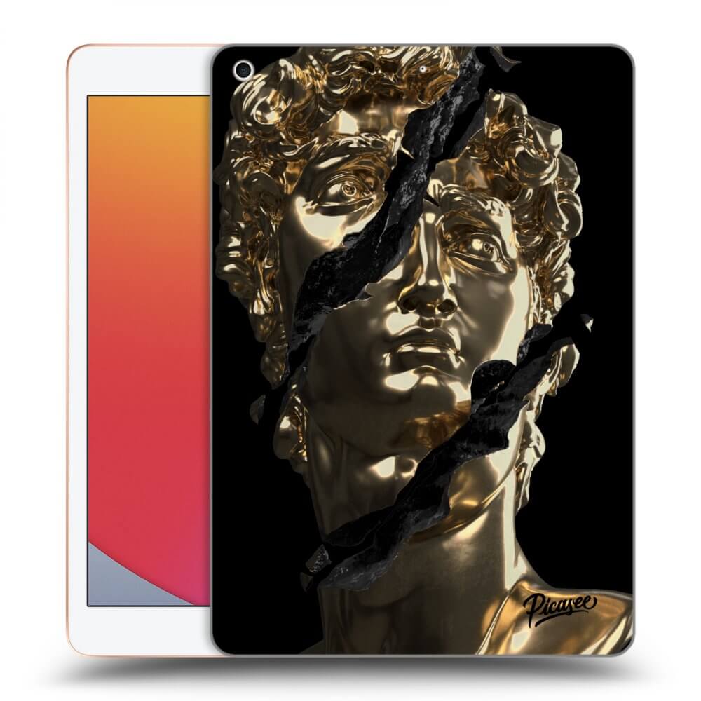 Picasee Schwarze Silikonhülle für Apple iPad 10.2" 2020 (8. gen) - Golder
