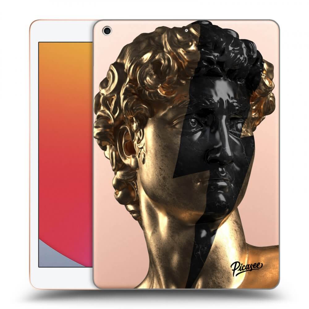 Picasee transparente Silikonhülle für Apple iPad 10.2" 2020 (8. gen) - Wildfire - Gold
