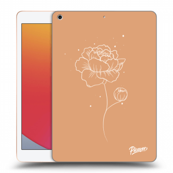 Picasee transparente Silikonhülle für Apple iPad 10.2" 2020 (8. gen) - Peonies