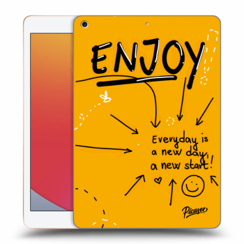Picasee transparente Silikonhülle für Apple iPad 10.2" 2020 (8. gen) - Enjoy