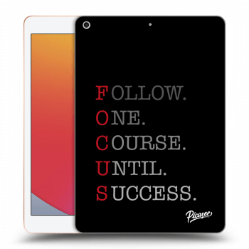 Picasee Schwarze Silikonhülle für Apple iPad 10.2" 2020 (8. gen) - Focus