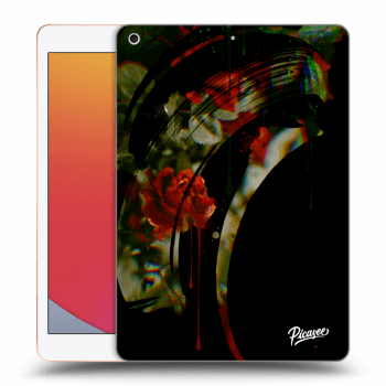Picasee transparente Silikonhülle für Apple iPad 10.2" 2020 (8. gen) - Roses black