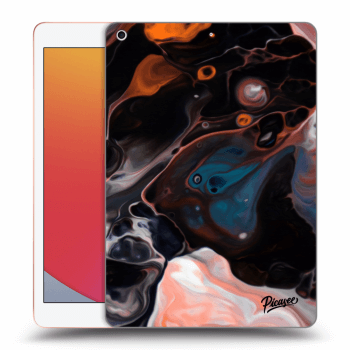 Picasee Schwarze Silikonhülle für Apple iPad 10.2" 2020 (8. gen) - Cream