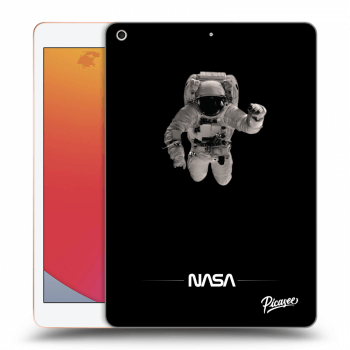 Picasee transparente Silikonhülle für Apple iPad 10.2" 2020 (8. gen) - Astronaut Minimal