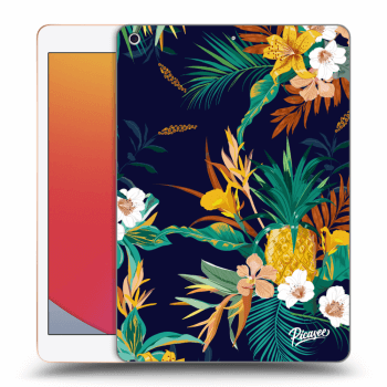 Picasee transparente Silikonhülle für Apple iPad 10.2" 2020 (8. gen) - Pineapple Color