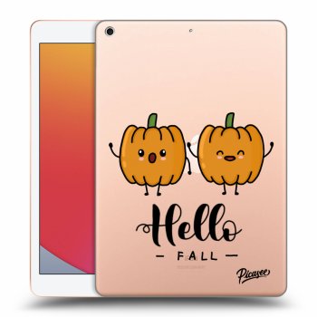 Picasee transparente Silikonhülle für Apple iPad 10.2" 2020 (8. gen) - Hallo Fall