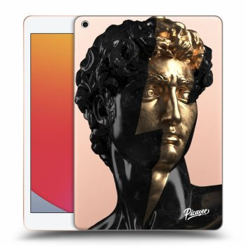 Picasee transparente Silikonhülle für Apple iPad 10.2" 2020 (8. gen) - Wildfire - Black