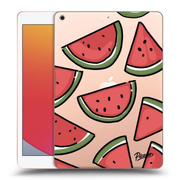 Picasee transparente Silikonhülle für Apple iPad 10.2" 2020 (8. gen) - Melone