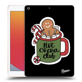 Picasee Schwarze Silikonhülle für Apple iPad 10.2" 2020 (8. gen) - Hot Cocoa Club